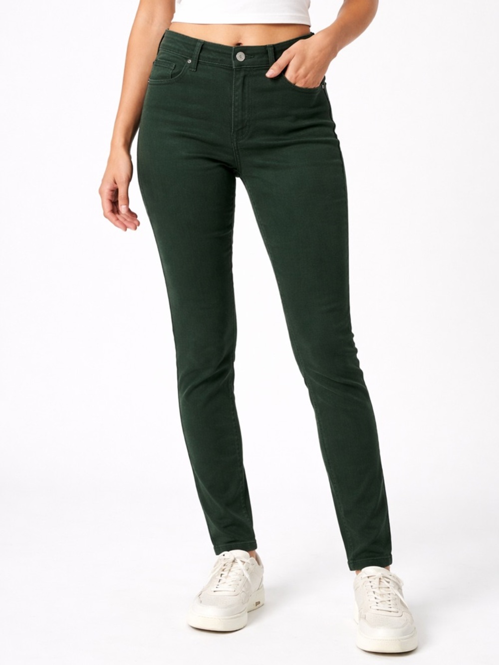 Maurices Olive Green Denim Stretch Jeans 16